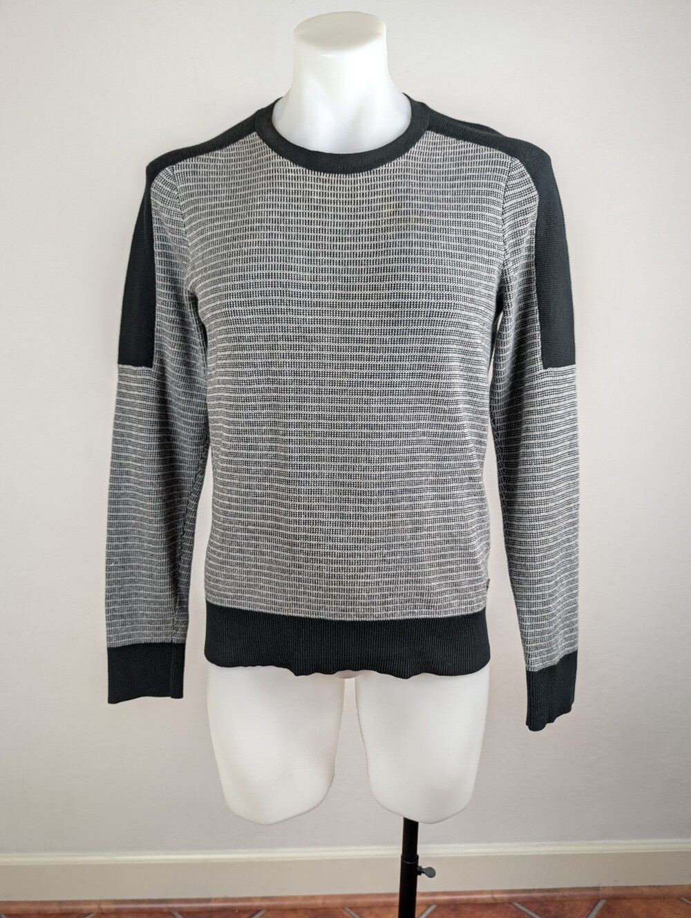 Armani Exchange Men's Paneled Crewneck Sweater